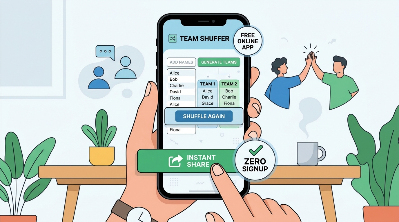 Free Tools to Randomly Shuffle Teams Online (No Signup)