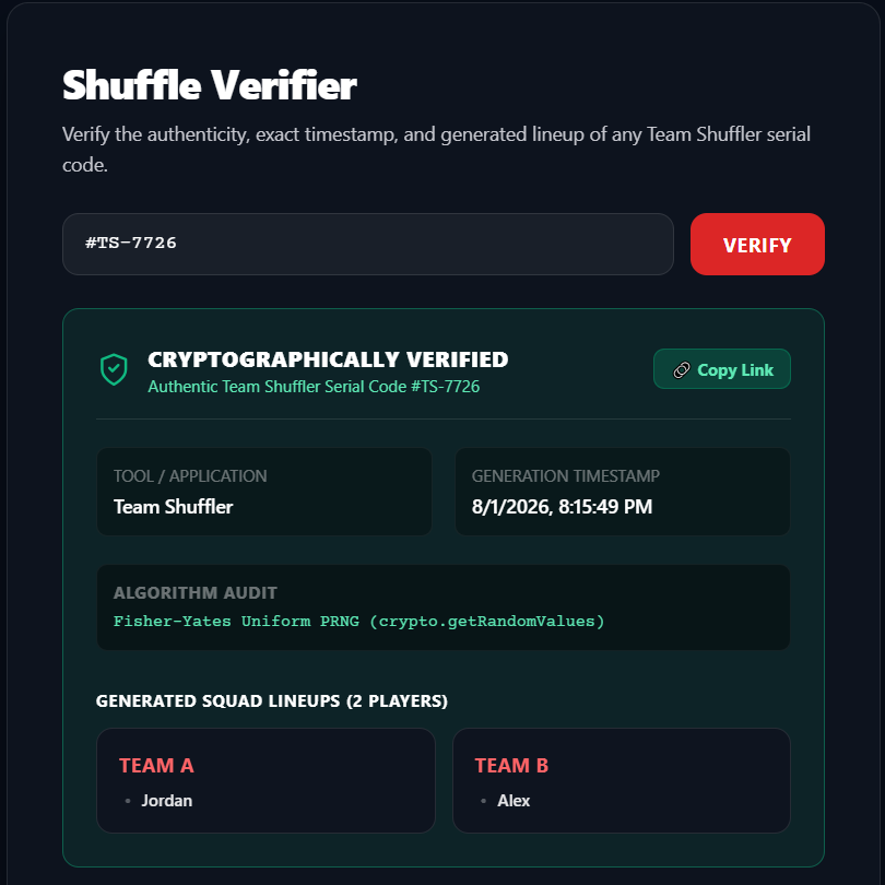 What Is a Shuffle Serial Code? The Technology Behind the Most Trusted Team Generator Online Cover